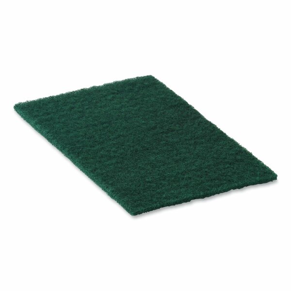 Americo Medium Duty Hand Cleaning Pad, 9 x 6, Green, 60PK 510114